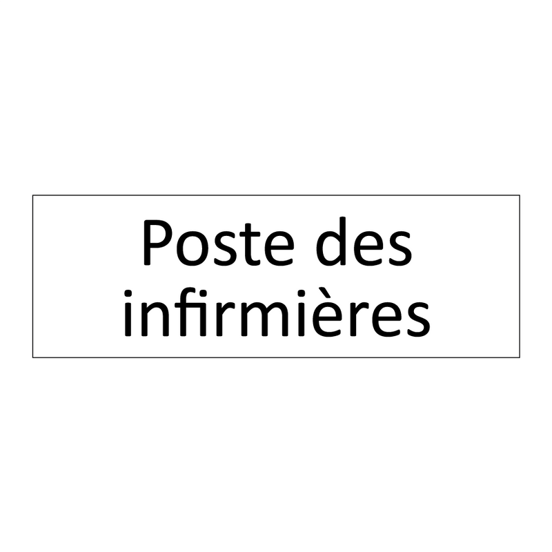 Poste des infirmières