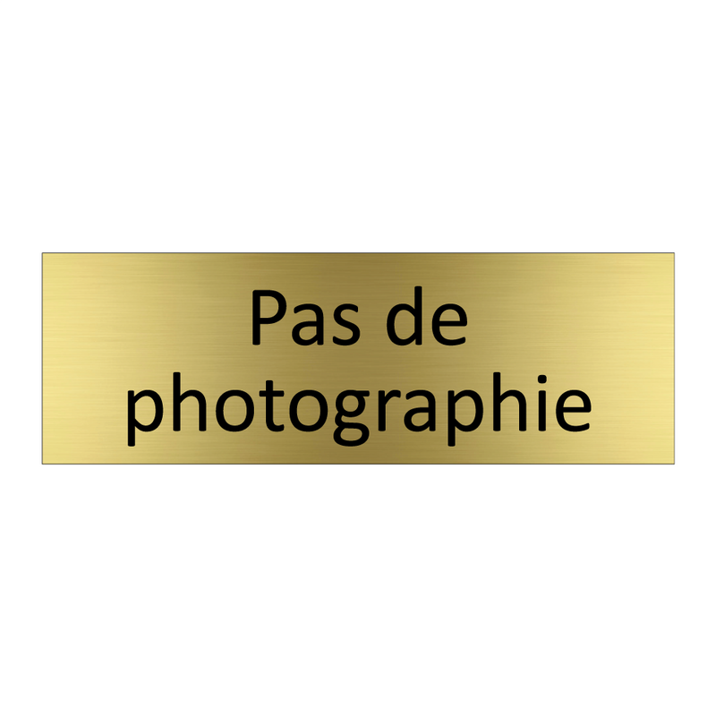 Pas de photographie