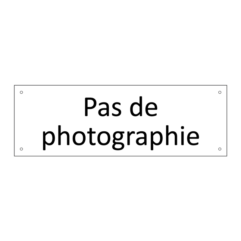 Pas de photographie
