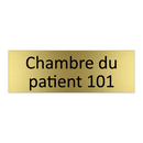 Chambre du patient 101