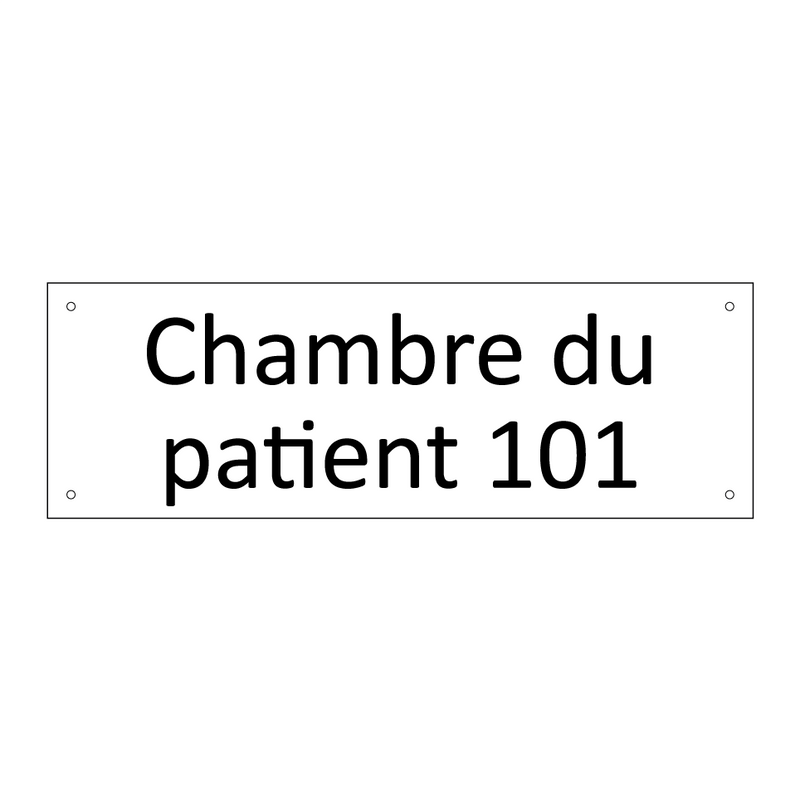 Chambre du patient 101