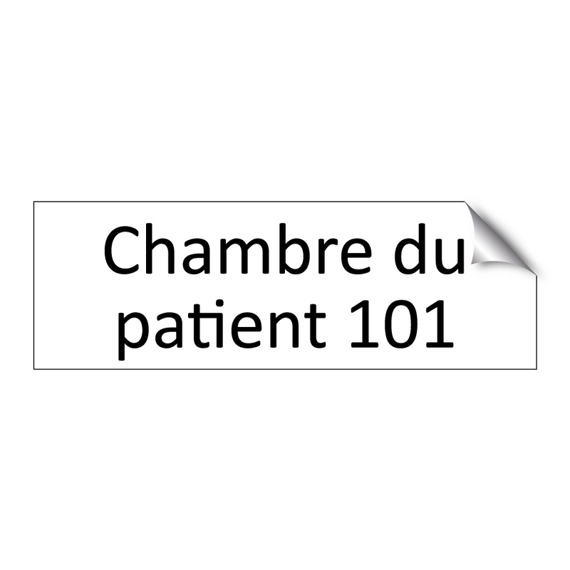 Chambre du patient 101