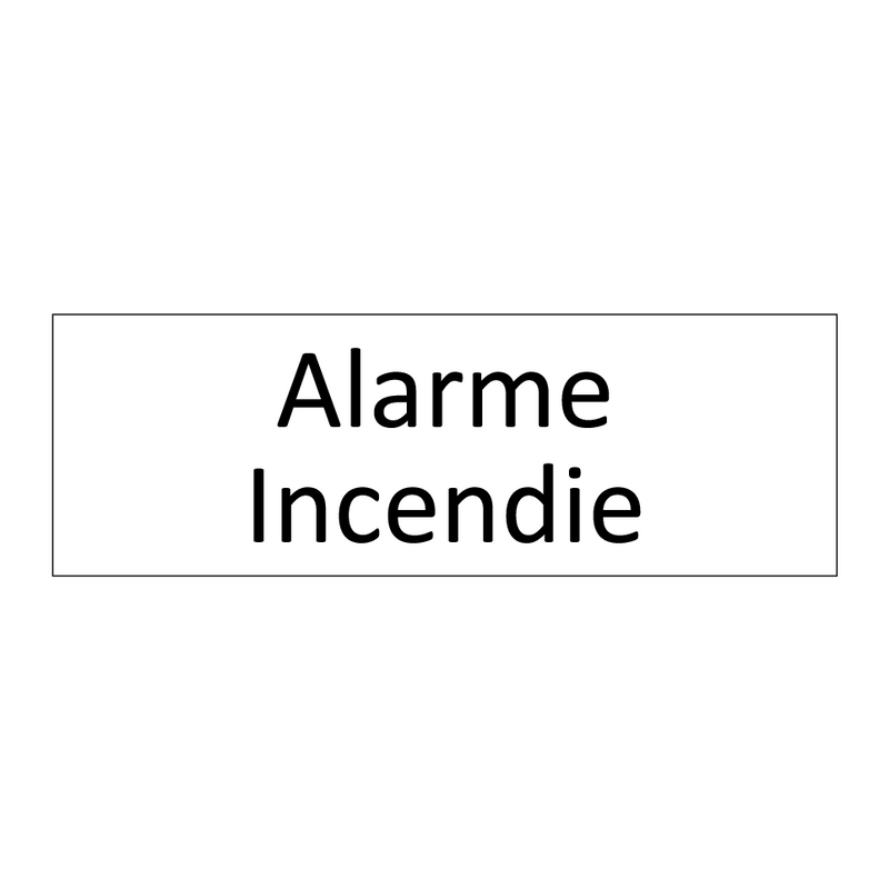 Alarme Incendie