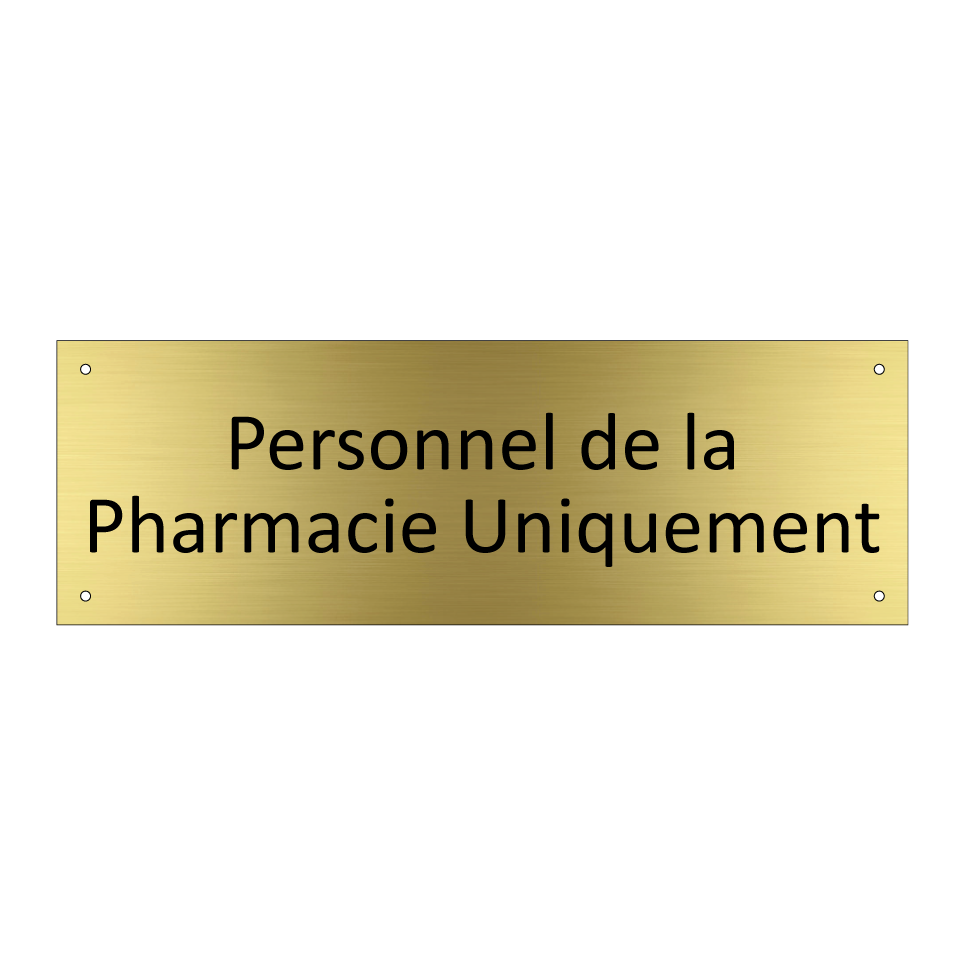 Personnel de la Pharmacie Uniquement