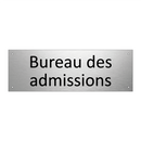 Bureau des admissions