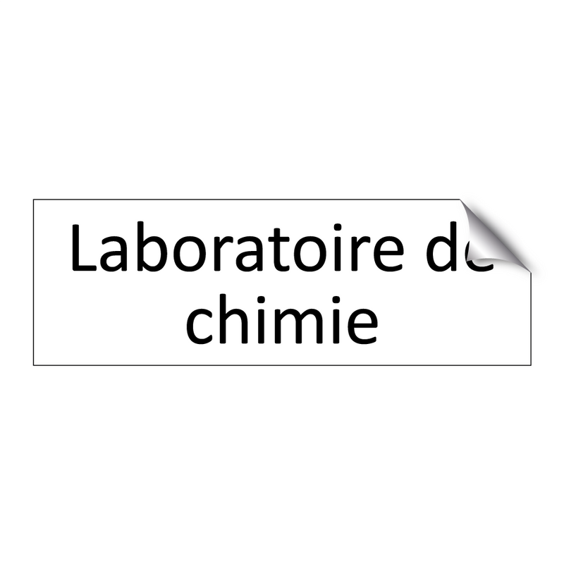 Laboratoire de chimie