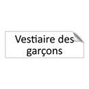 Vestiaire des garçons