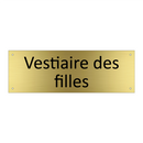 Vestiaire des filles