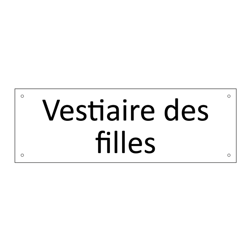Vestiaire des filles