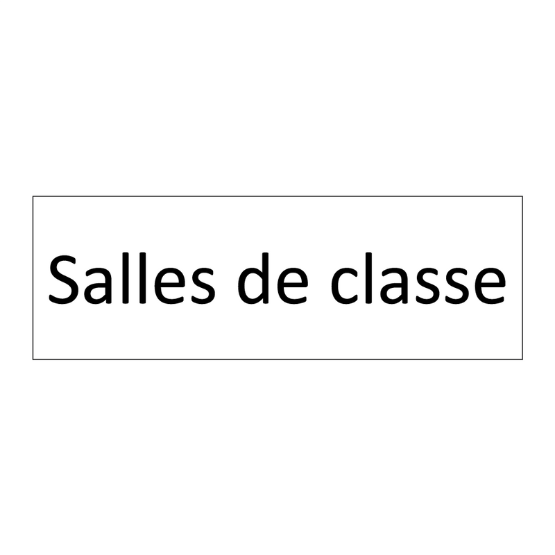 Salles de classe