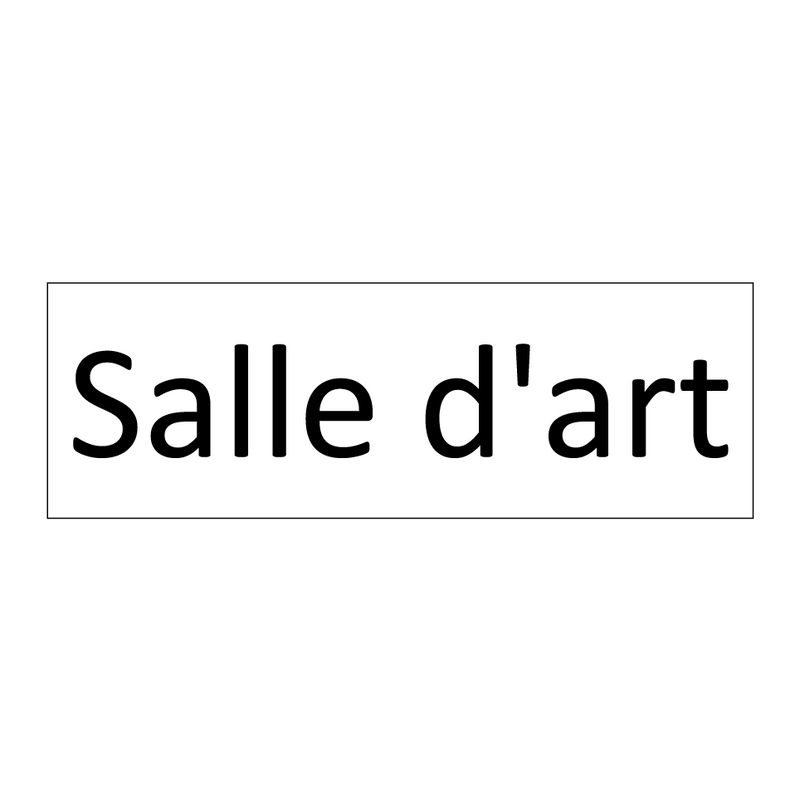 Salle d'art