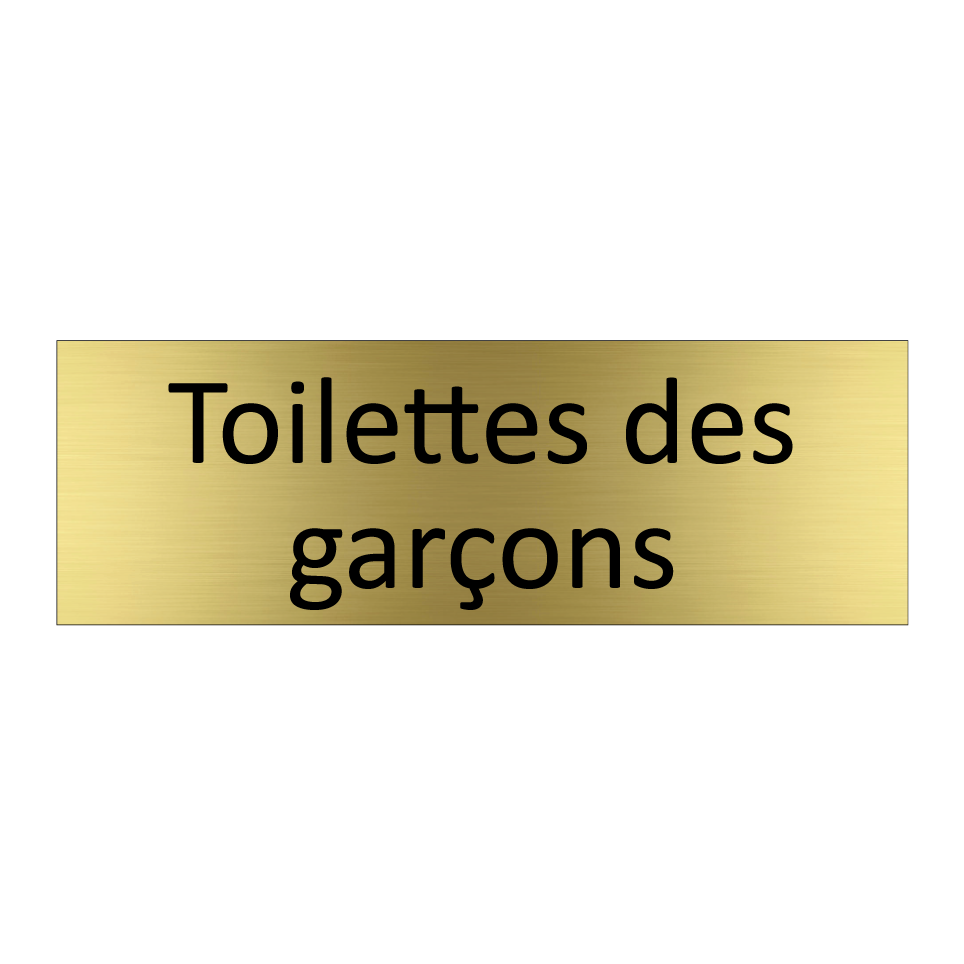Toilettes des garçons