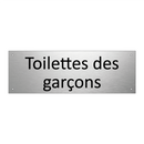 Toilettes des garçons