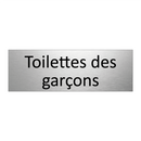 Toilettes des garçons