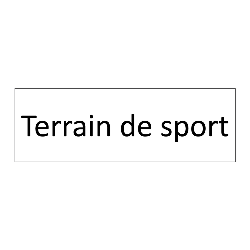 Terrain de sport