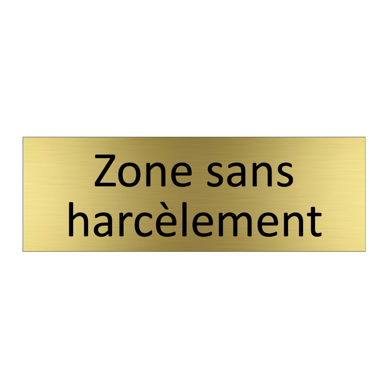 Zone sans harcèlement