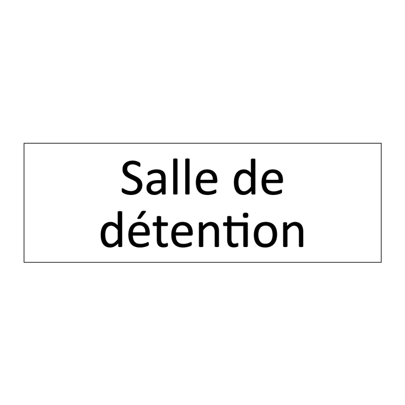 Salle de détention