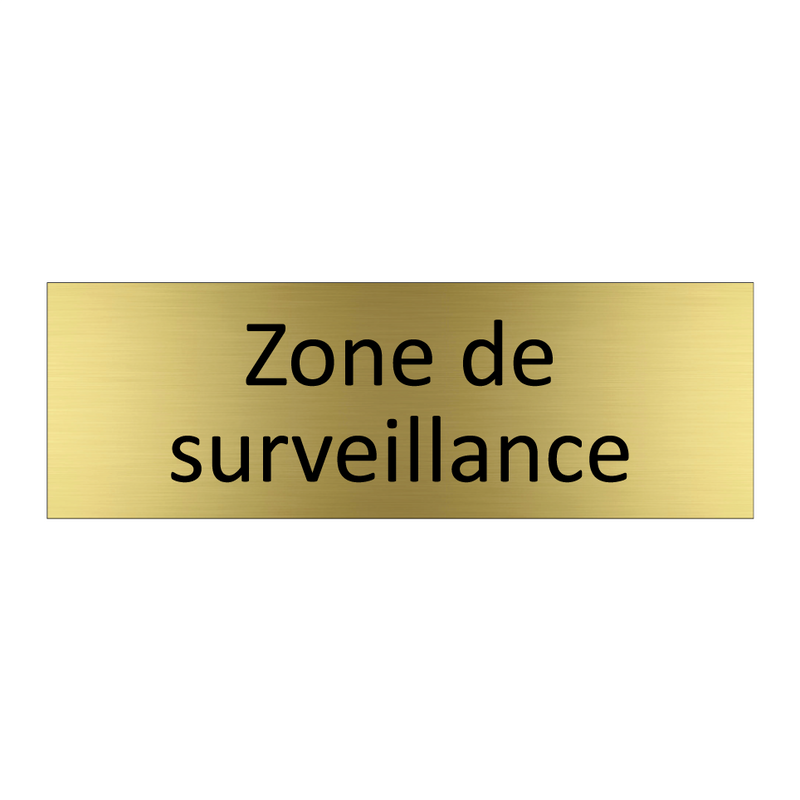 Zone de surveillance
