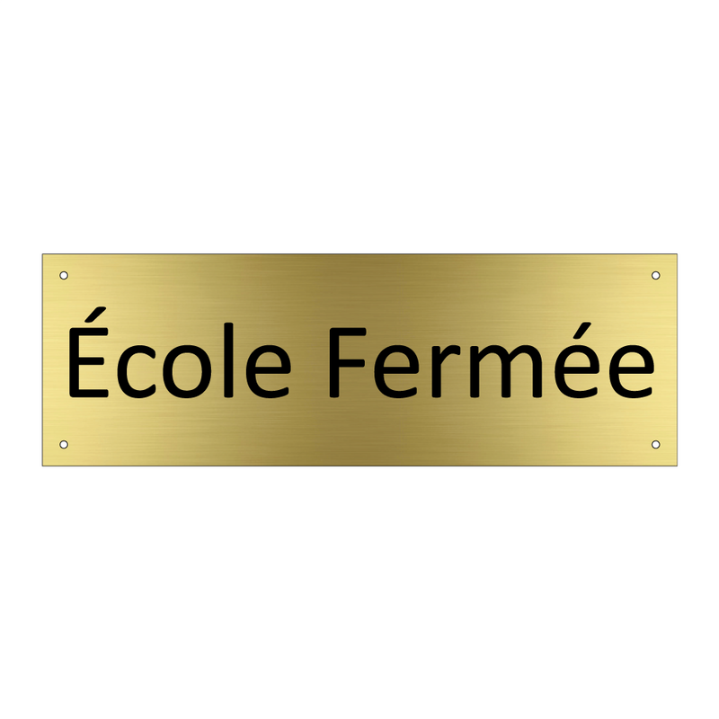 École Fermée
