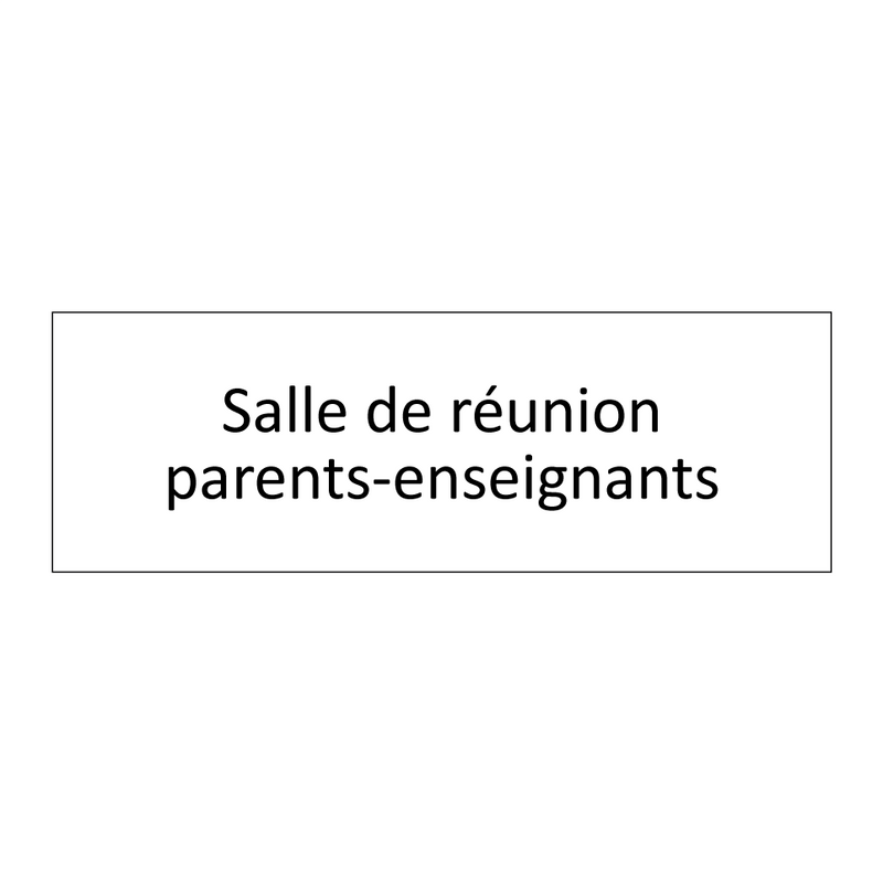 Salle de réunion parents-enseignants