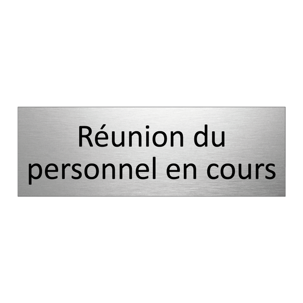 Réunion du personnel en cours