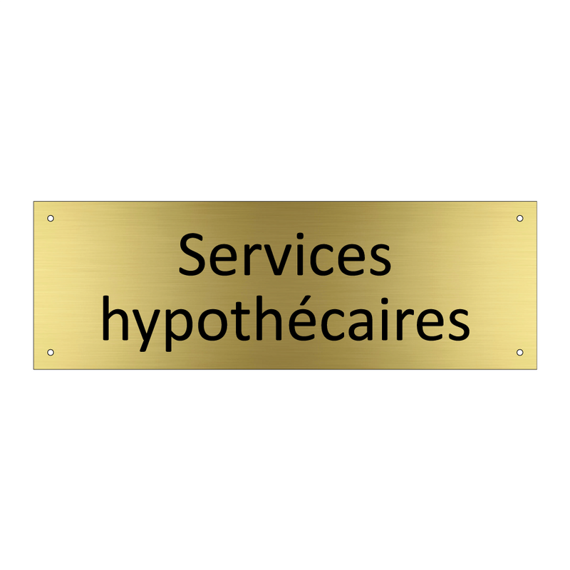 Services hypothécaires