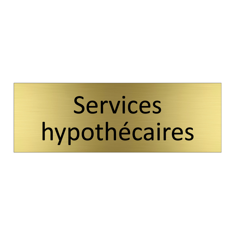 Services hypothécaires