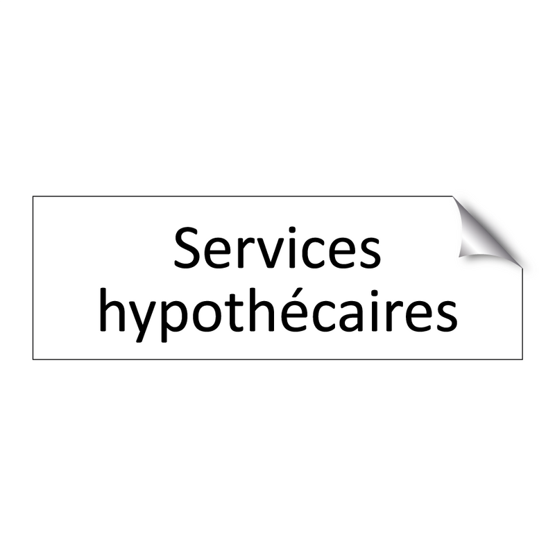Services hypothécaires