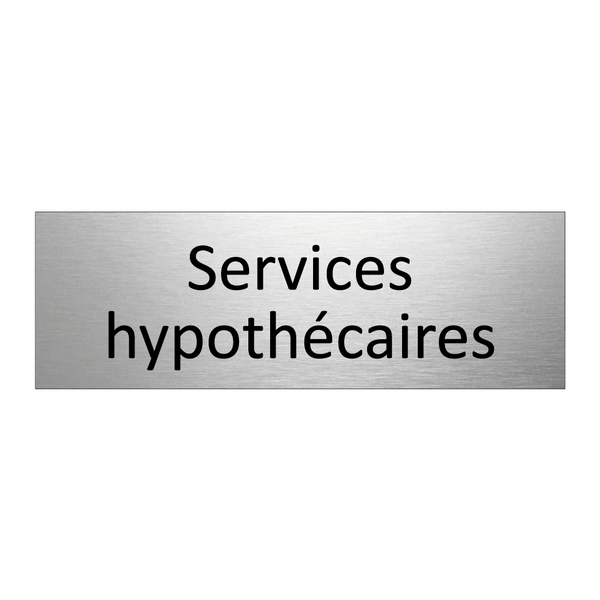 Services hypothécaires