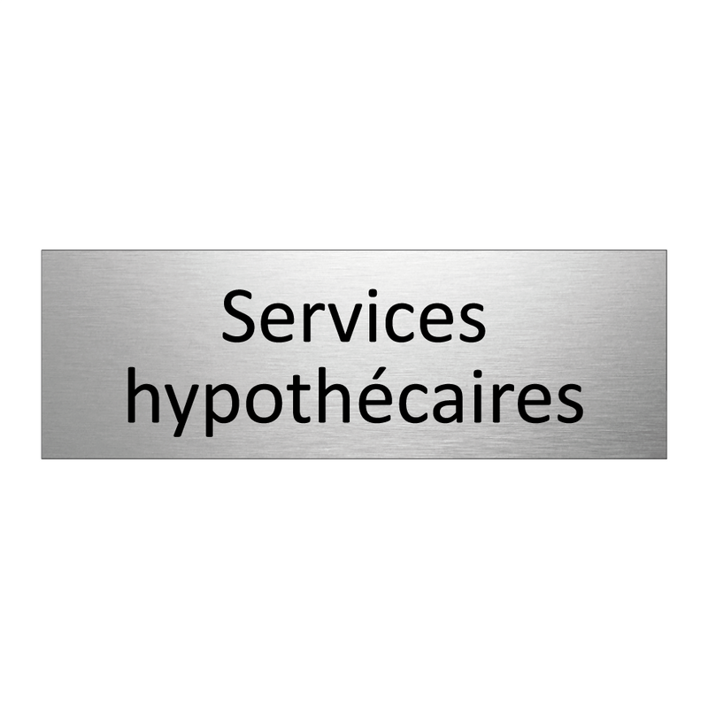 Services hypothécaires