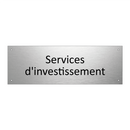 Services d'investissement
