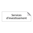 Services d'investissement