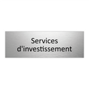 Services d'investissement