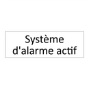 Système d'alarme actif