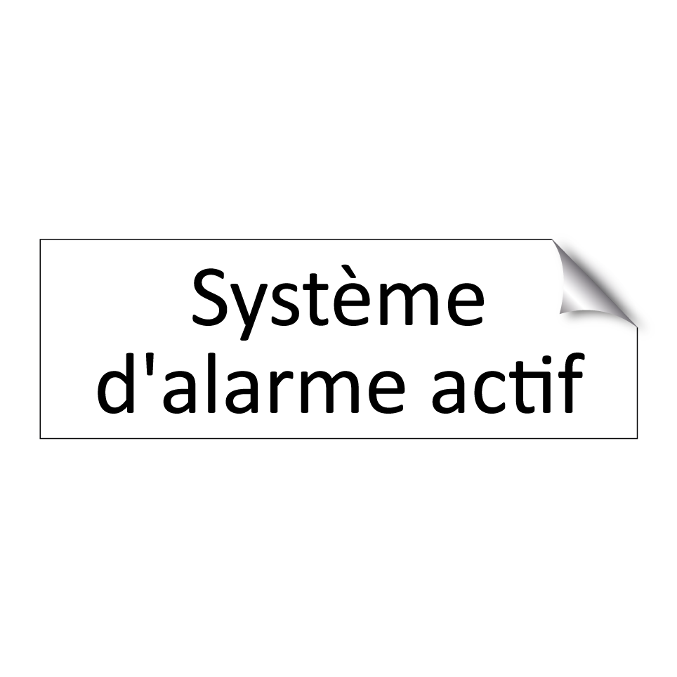 Système d'alarme actif