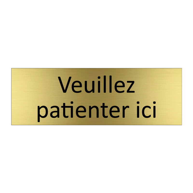 Veuillez patienter ici