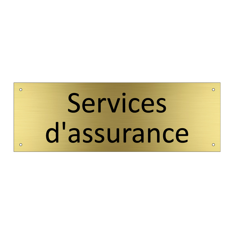 Services d'assurance