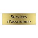 Services d'assurance