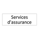 Services d'assurance