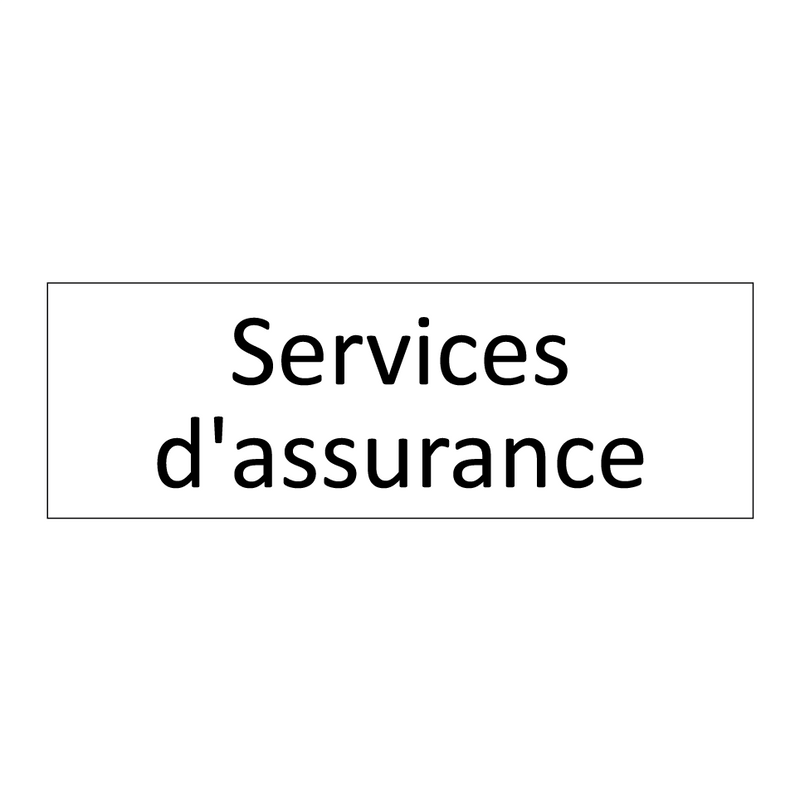 Services d'assurance
