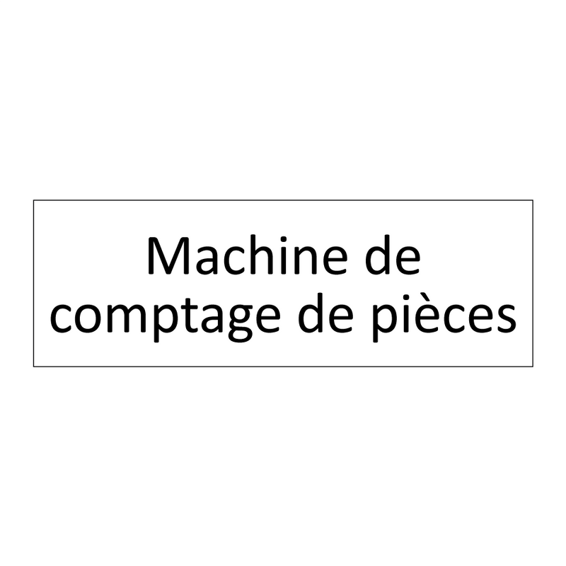 Machine de comptage de pièces