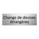 Change de devises étrangères