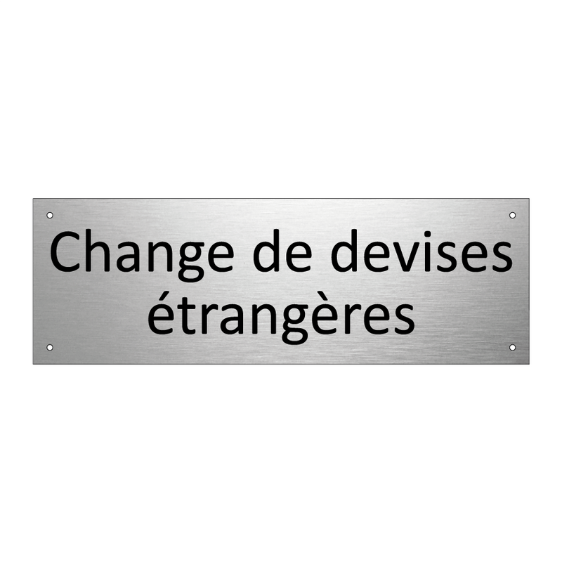 Change de devises étrangères