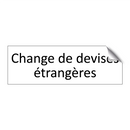 Change de devises étrangères