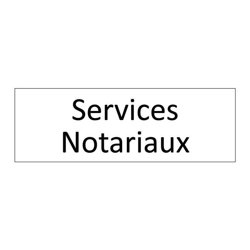 Services Notariaux