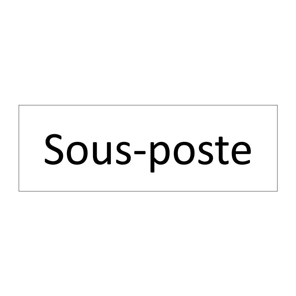 Sous-poste & Sous-poste & Sous-poste & Sous-poste & Sous-poste & Sous-poste