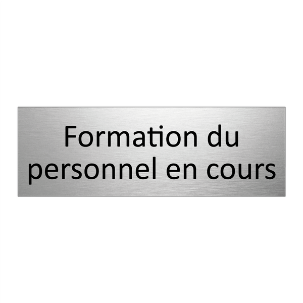 Formation du personnel en cours