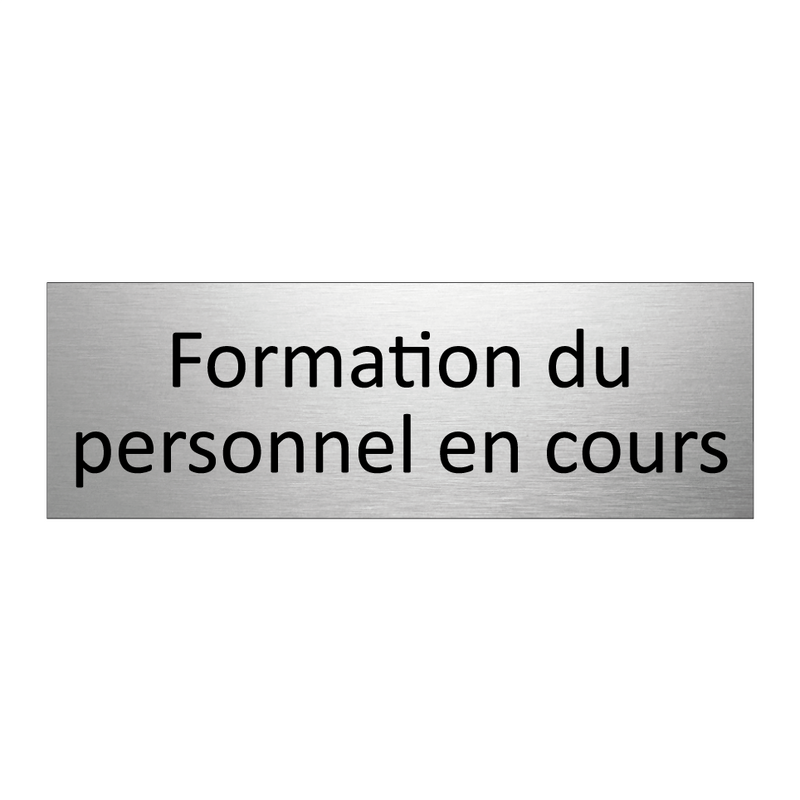 Formation du personnel en cours