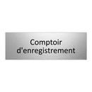 Comptoir d'enregistrement
