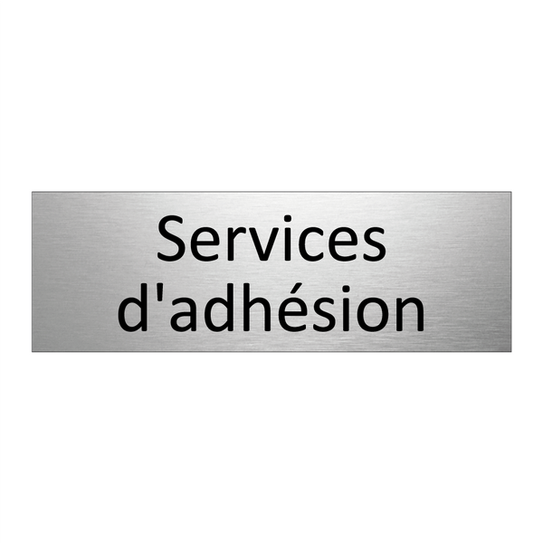 Services d'adhésion